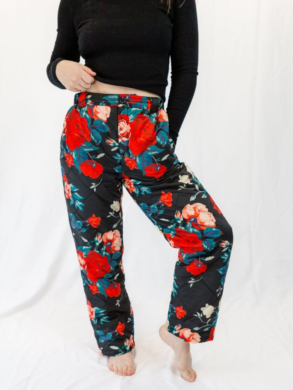 SWOOP. Midnight Rose Insulated Puffy Pants, M/L/XL